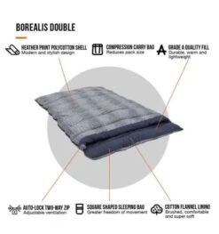 Vango Borealis Sleeping Bag - Double 7 Vango Borealis Sleeping Bag - Double -Camp Gear Area borealis double 3 1 1
