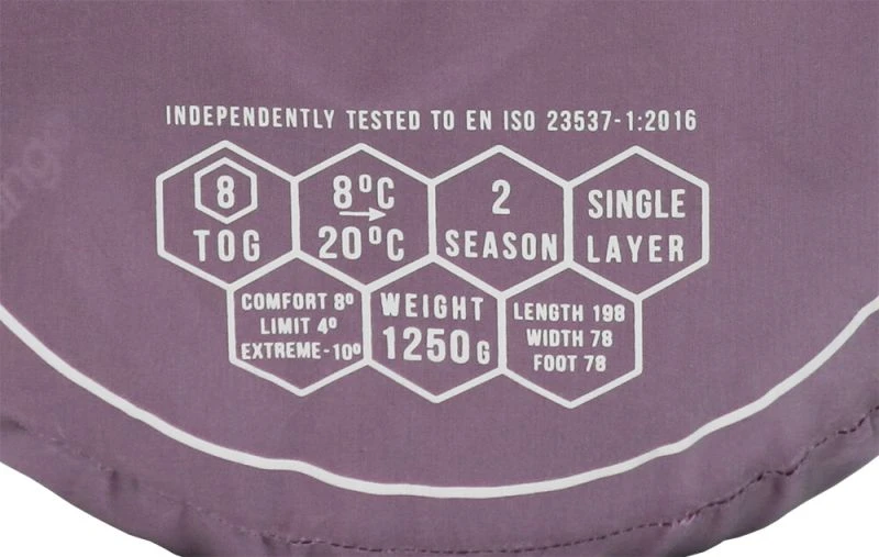 Vango Ember Single Sleeping Bag - Arctic Dusk 5 Vango Ember Single Sleeping Bag - Arctic Dusk - Image 3