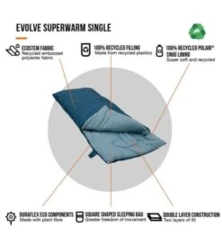 Vango Evolve Superwarm Sleeping Bag - Single 14 Vango Evolve Superwarm Sleeping Bag - Single -Camp Gear Area evolve superwarm single 3 1 1