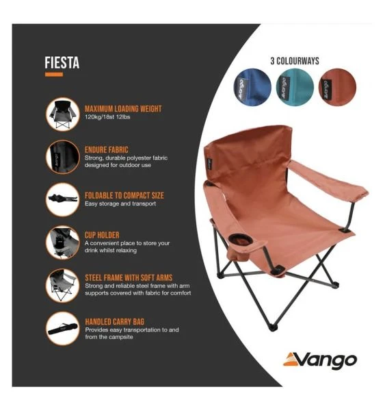 Vango Fiesta Chair - Brick 5 Vango Fiesta Chair - Brick - Image 3
