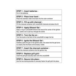 Lotus Grill Standard - Red 9 Lotus Grill Standard - Red -Camp Gear Area how to use lotus grill step by step instructions 1 3