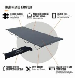 Vango Hush Camp Bed - Grande -Camp Gear Area hush grande campbed 3 1
