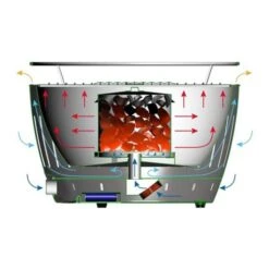 Lotus Grill Standard - Anthracite Grey -Camp Gear Area lotus grill inner workings illustration 2 4