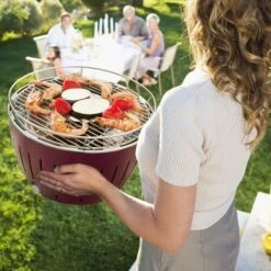 Lotus Grill Standard - Anthracite Grey -Camp Gear Area lotus grill lifestyle bbq