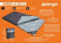 Vango Shangri-La Luxe XL Sleeping Bag 11 Vango Shangri-La Luxe XL Sleeping Bag -Camp Gear Area shangri la luxe xl image 3