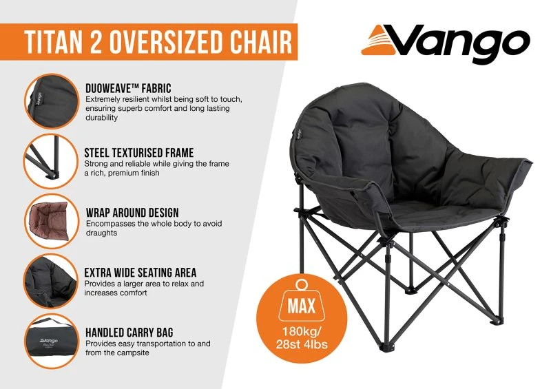 Vango Titan 2 Oversized Chair - Excalibur 4 Vango Titan 2 Oversized Chair - Excalibur - Image 2